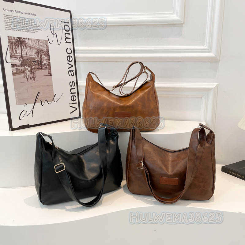 2025 New Fashion Simple Shoulder Bag Large Capacity Tote Bag Casual Crossbody Bag Style Womens Underarm Bag H250806