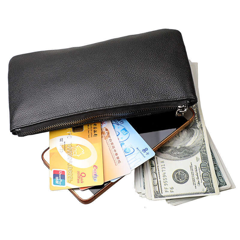 2018 Creative Women's Zero Wallet Zipper Handbag Ultra Thin Plain Leather Phone Bag