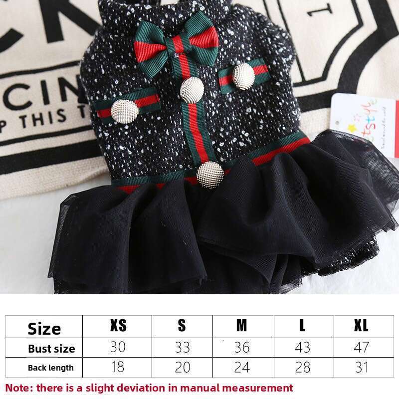 Charming Autumn-Winter Ensemble: Petite Pup's Elegant Thicker Coat Styled Like a Royal Attire