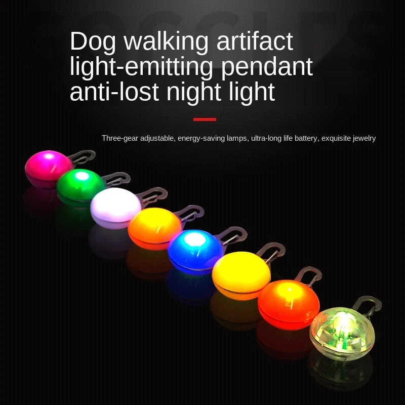 Led Dog Collar Drop Replaced Ornament Tag Luminus Anti Lost Night Light Pet Safty Pendant Cat Christmas Clothing Accessories 250805