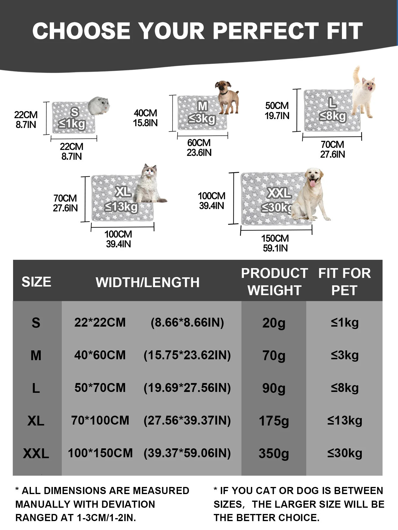 Puppy Blankets Super Soft Warm Sleep Mat Grey Cute Print Fluffy Fleece Pet Flannel Throw Dog Blankets for Small Dogs Cats 250804