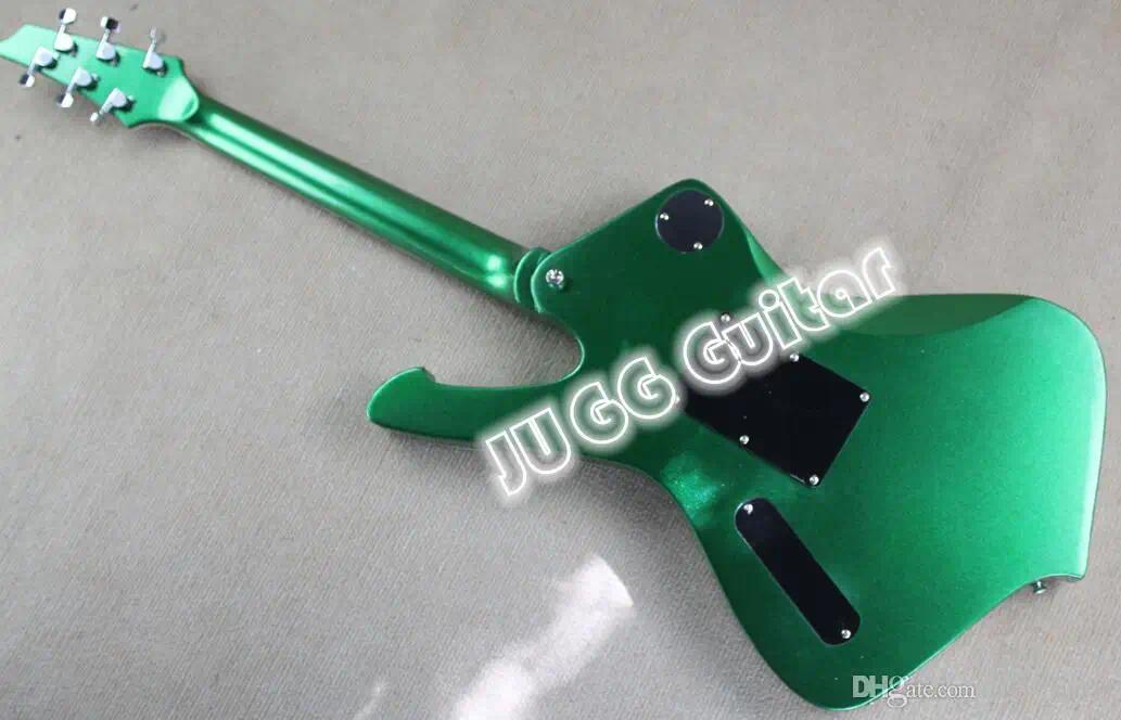 Custom Hutchins Brian Jones 1960s Vox PGW Teardrop Electric Guitar, Flame Maple Top, Sunburst, Bigsb Tailpiece, 3 Pickups