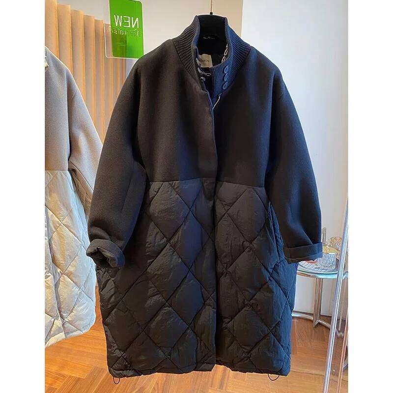 Designer Clothing 2025 Parkas Woolen Ing Down Cotton Coats Women's New Loose Cashmere Jackets Winter Fashion Long Sleeve Warm Outwear Female