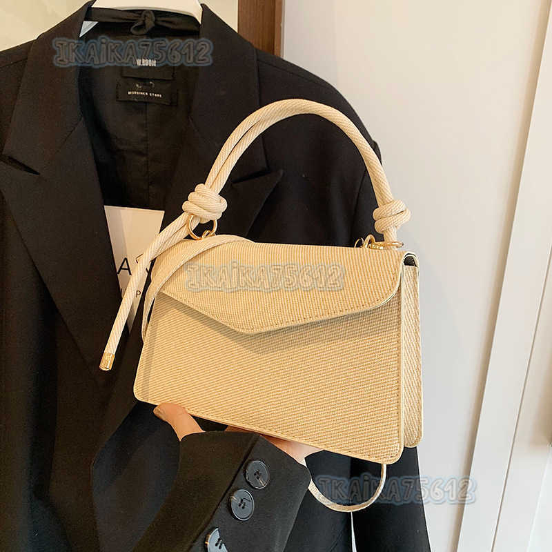 High-quality Texture Bag for Women 2024 Summer New Fashion Color-block Handbag Small Square Bag Versatile Shoulder Crossbody Bag for Women H250806