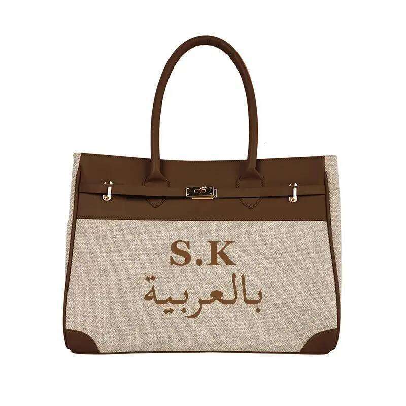 Women S Office Commuter Large Capacity Fashion Shoulder Travel Portable Shopping Handbag Casual Canvas Tote Bag