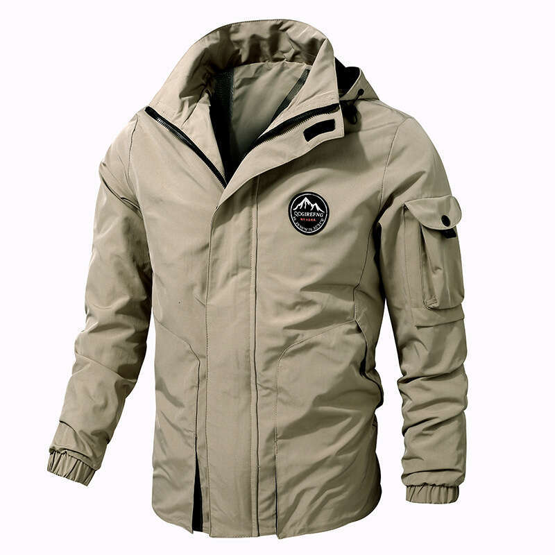 Spring And Autumn Jacket Hooded Top Outdoor Hiking Casual Travel Men's Clothing