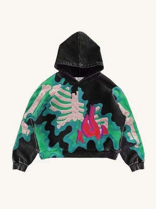 Printed Men's 3D Hooded Sweatshirt with Pockets Trendy Brand