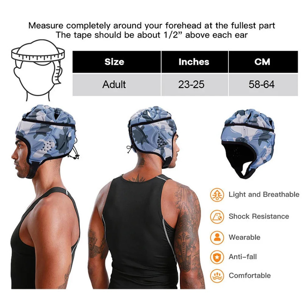 Rugby Helmet Protection Protective Cap for Outdoor Special Needs 250729