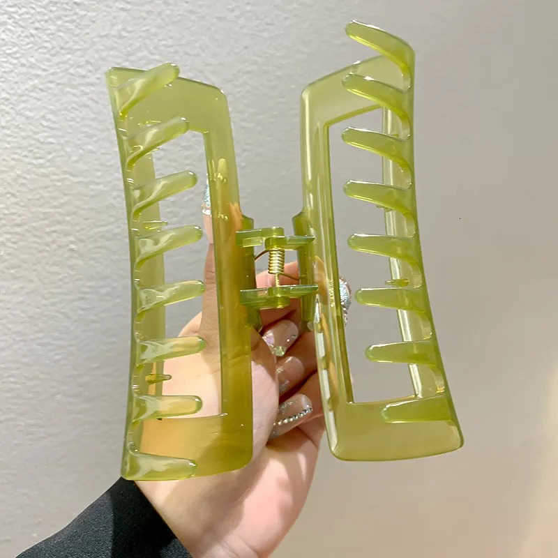 13CM Big Claw Clips for Thick Hair Simple Geometric Clip Head Grab Temperament ScratChing Clamp Hair Accessories U250807