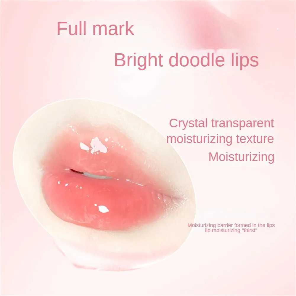 Moisturizing And Hydrating Anti-dry Lip Balm Female Student Lip Care Remove Dead Skin Peach Crystal Transparent Texture Lip OilXJ250807