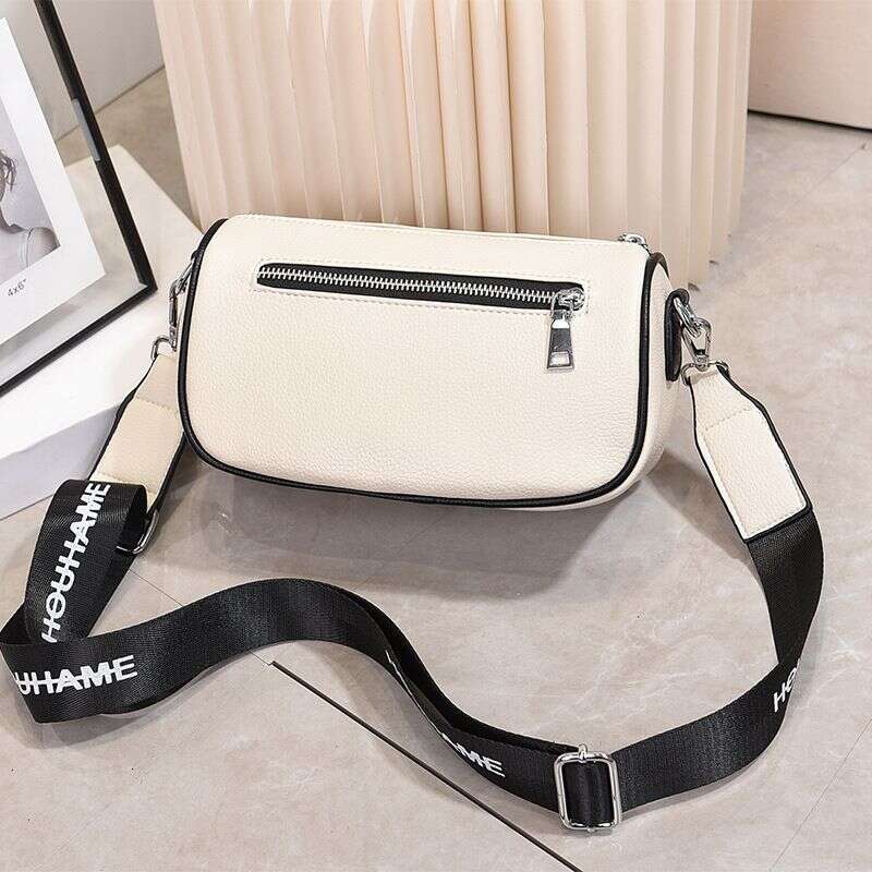 Xiaoxiangfeng black dia grid for women new trendy internet celebrity fashion chest texture versatile crossbody