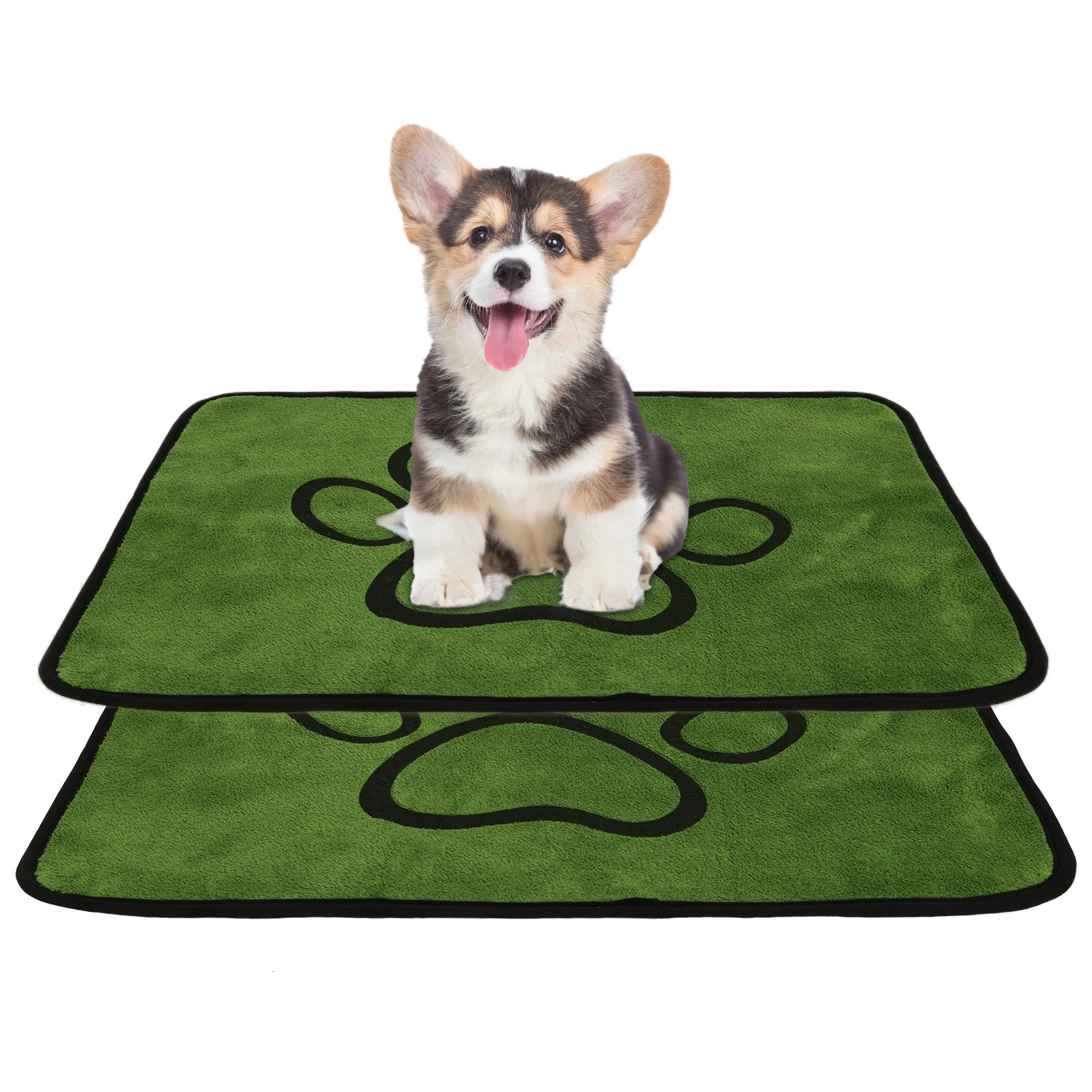 2Pcs Dog Pee Pad Blanket Reusable Absorbent Puppy Training Pad Washable Breathable Cooling Summer Sofa Bed Car Seat Cover 250804