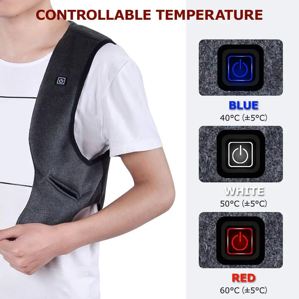 Men Autumn And Winter high quality Heated Vest Electric Heated Jackets Men Graphene Heat Coat USB Heating Padded Jacket 250805