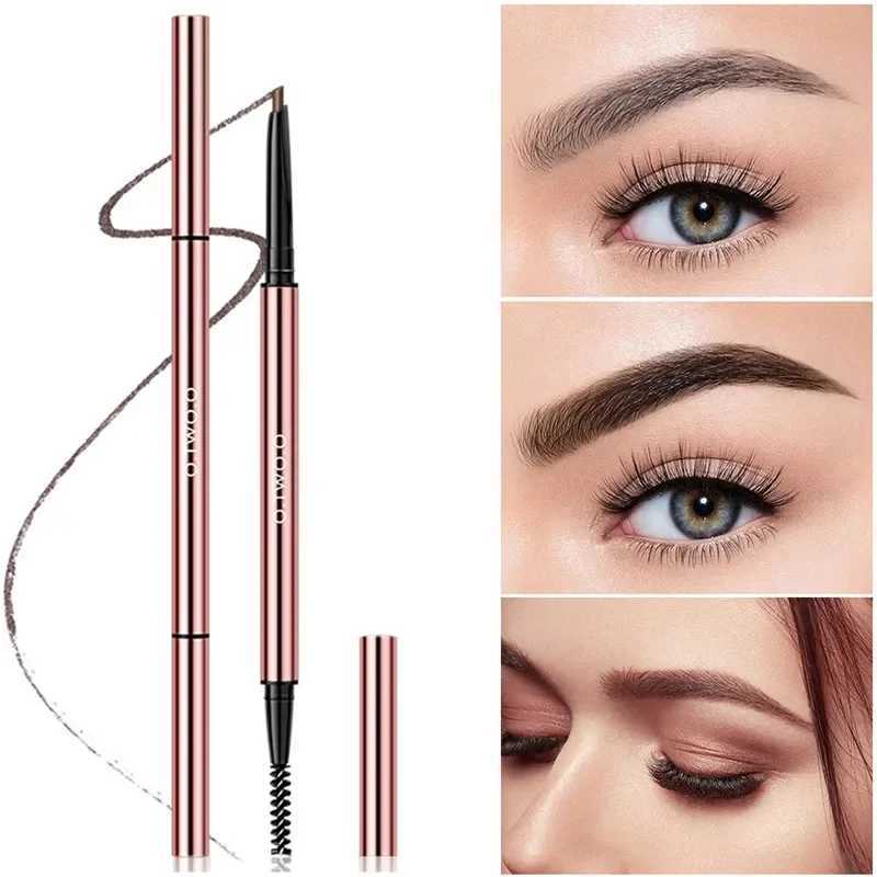 0.Tv.O 6 Colors Ultra Fine Triangle Eyebrow Pencil Presis Brow Definer Long Lasting Waterproof Blonde Brown Eye Brow Makeup W250807