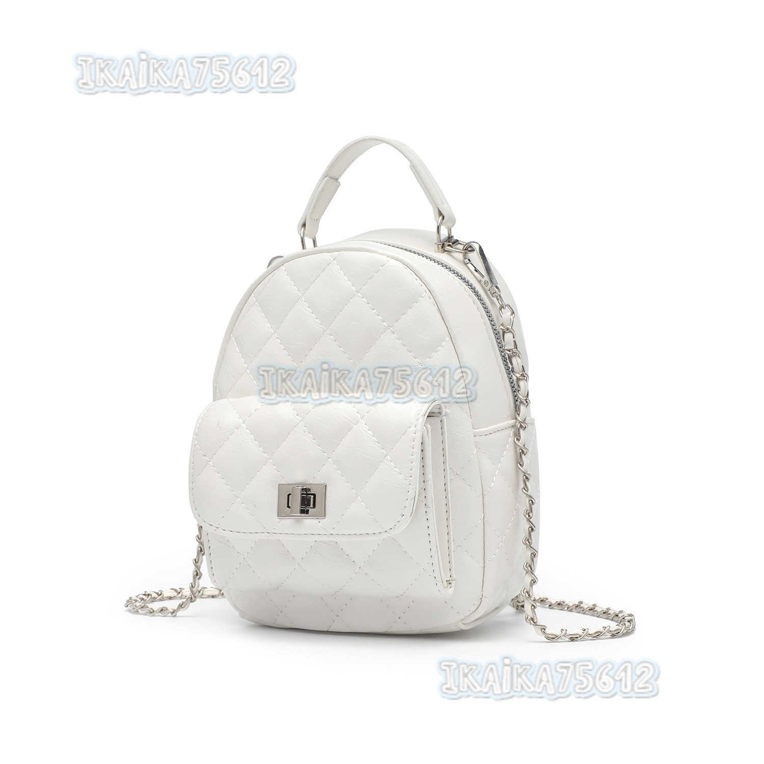 Casual Style Quilted Embroidery Handbag Elegant Versatile Commuting Travel Backpack H250806