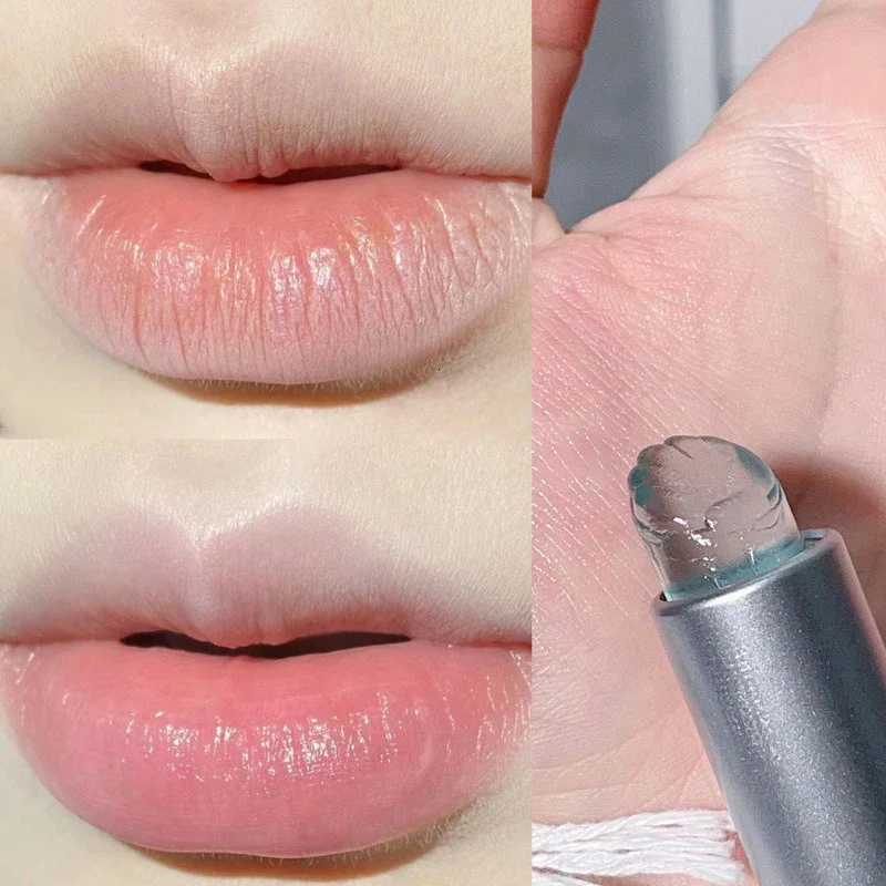 Moisturizing Transparent Lip Balm Shell Shaped Solid Jelly Clear Lip Oil Natural Plant Lipstick Makeup Base Hydrating Lip CareXJ250807