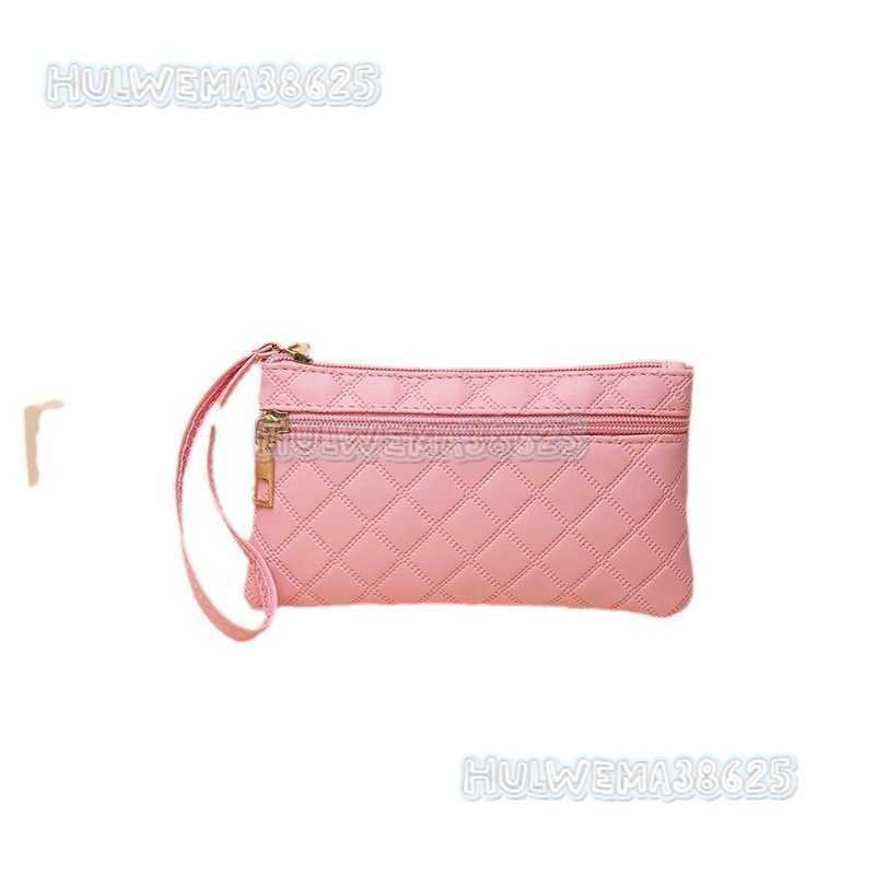 Autumn and Winter New Embossed Long Double Zipper Clutch Bag Ladies Phone Bag Coin Purse H250806