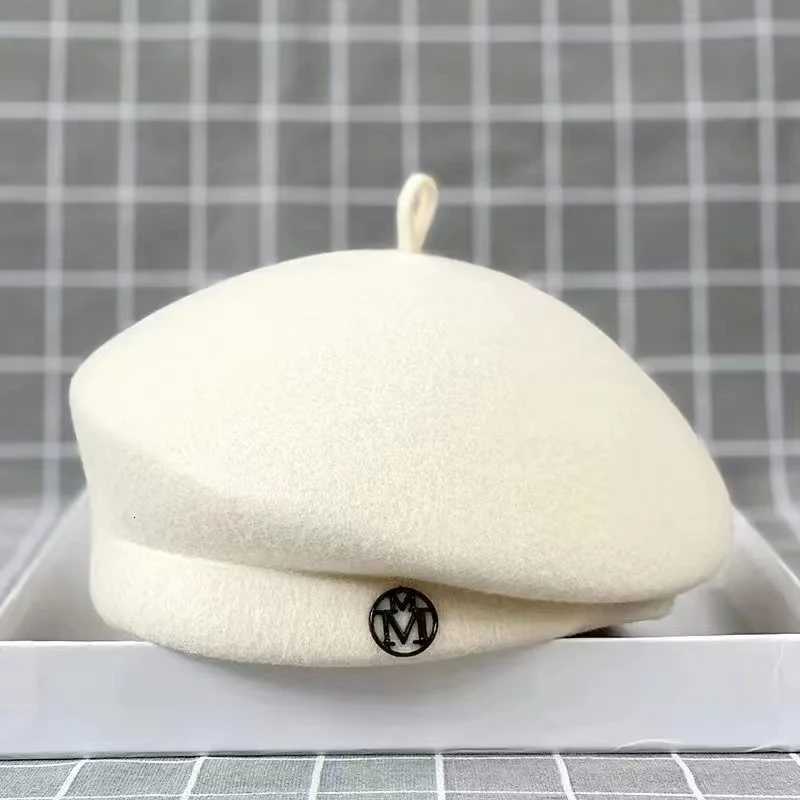 Classic Ladies Beret Hat Fancy Wool Felt Hat Warmer Winter Hat C White Black Women Fedora Hat Fascinator Pillbox Hat Formal XJ250807