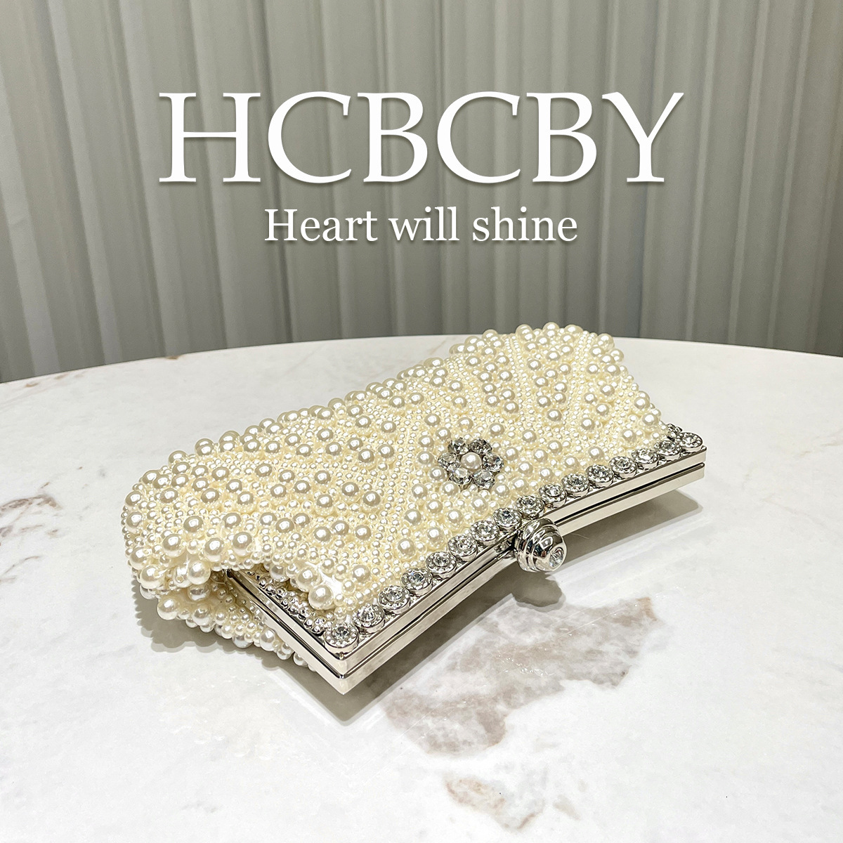 Free shipping designer luxury Off-White Heavy Beaded Dumpling Bag Evening Bag Women's Fashion Elegant Vintage Clutch casual shopping bag