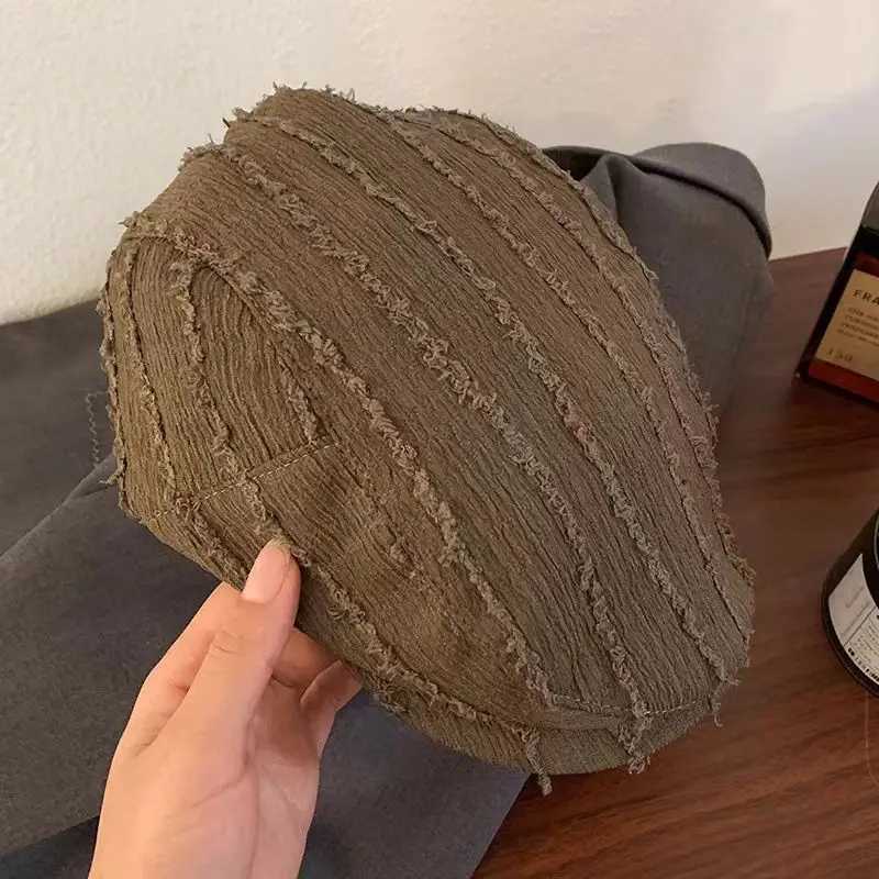 New Japanese Style Unisex Autumn Hat Solid Color Beret C For Women Vintage Designed Visor Winter Cs For Men Outdoor Gift XJ250807