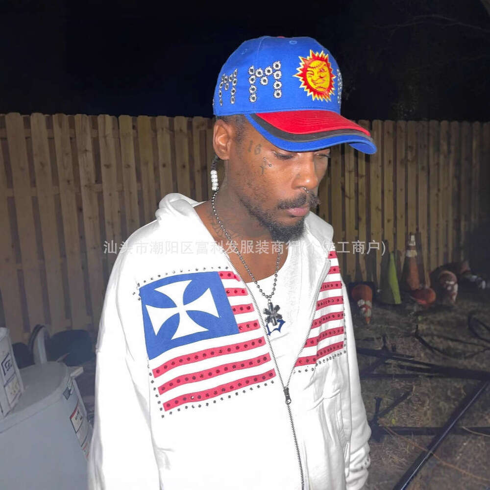 Fashion Summer New American Style Washed Long Sleeve Hooded Shirt Personalized Print Loose Casual Sweatshirt Jacket