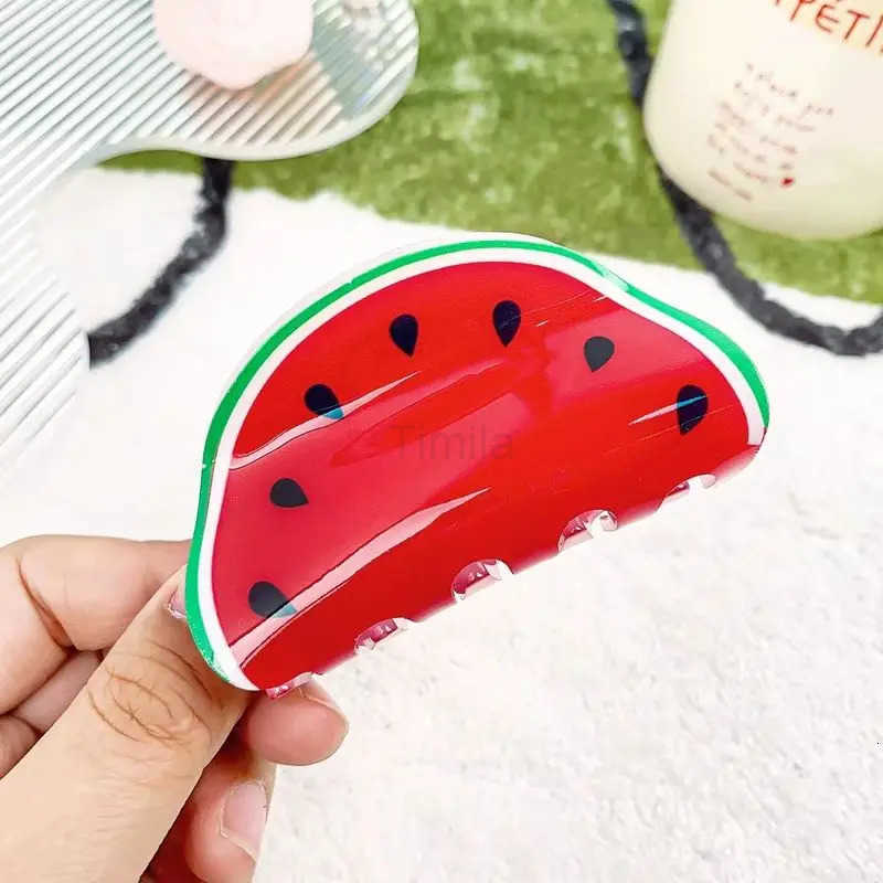 1pc Fruit-based acrylic clip creative hair accessory hair clip for the back of the head high-end Korean version clip U250807