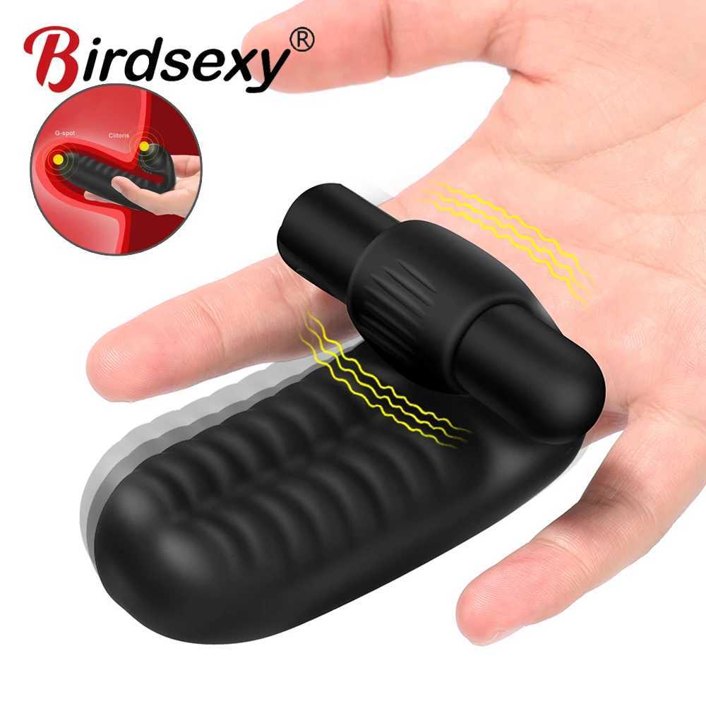 Sex Toys Finger Sleeve Vibrator G Spot Massager Clit Stimulator Female Masturbator For Women Lesbian Orgasm Adult Products W250807