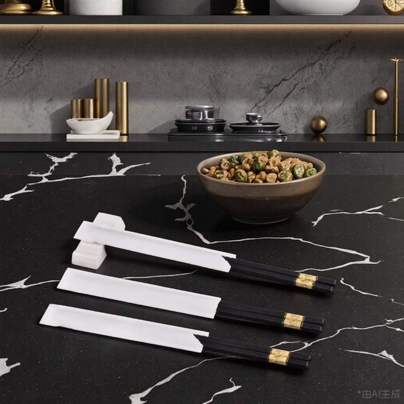 Eco-Friendly Natural Kraft Paper Chopstick sleeves - Perfect for Restaurants and Homes