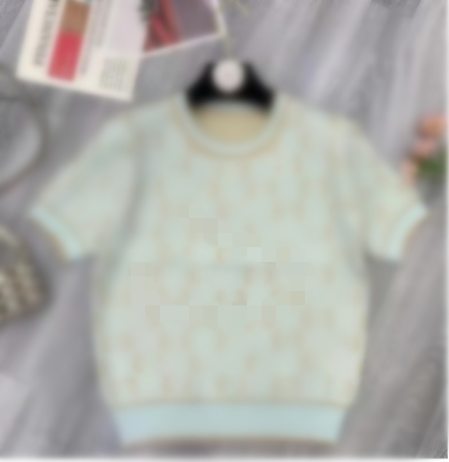 Designer Knits Tees Luxury Women Tshirt Brand Clothing Letter Print Knitwear Clothes Woman Sweater Tops