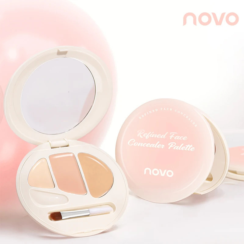 3-Color Corrective Concealer Contour Palette Long-Lasting Waterproof Moisturizing Covers Dark Circles And Spots 250730