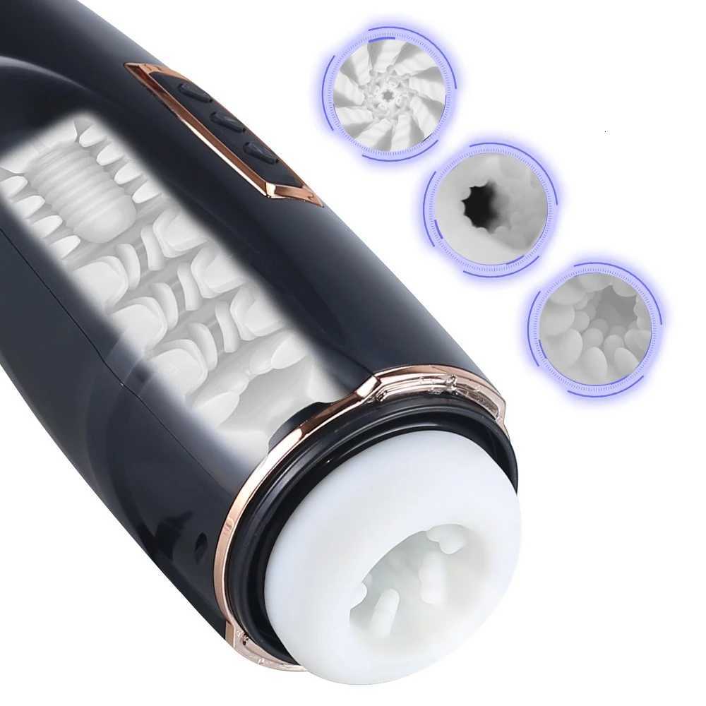 Automatic Thrusting Sucking Male Masturbator 3D Realistic Masturbation Cup Textured Blowjob Pussy Stroker Sex Toy for Adult Men 18+ W250807