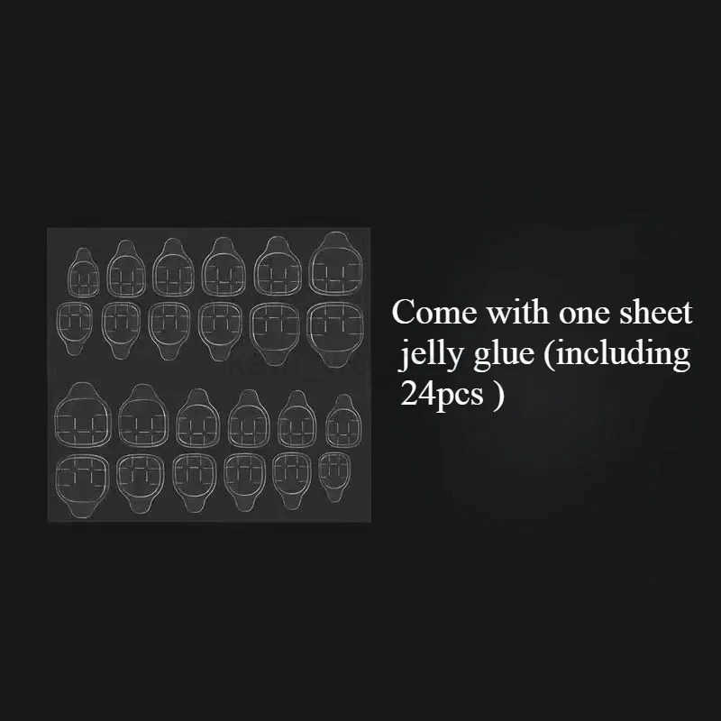 24Pcs French Design Fake Toe Nails Press on Toe Nails Summer False Nails Acrylic Reusable Toe Nails Decorated Nails With Tool Kit M250807