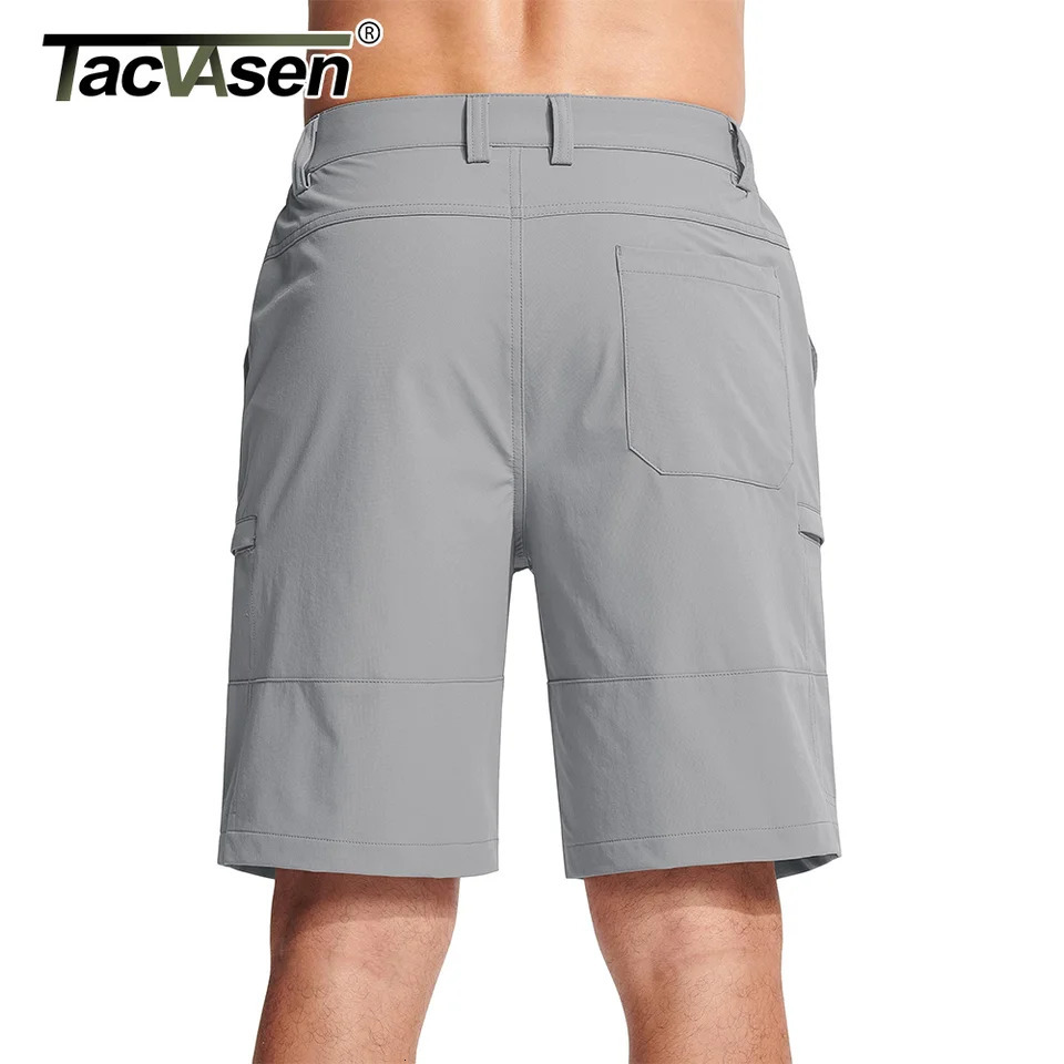 TACVASEN Summer Moisture Wicking Casual Shorts Mens Cargo Work Running Jogging Sports Bottoms Nylon RipStop Short Pants 250807