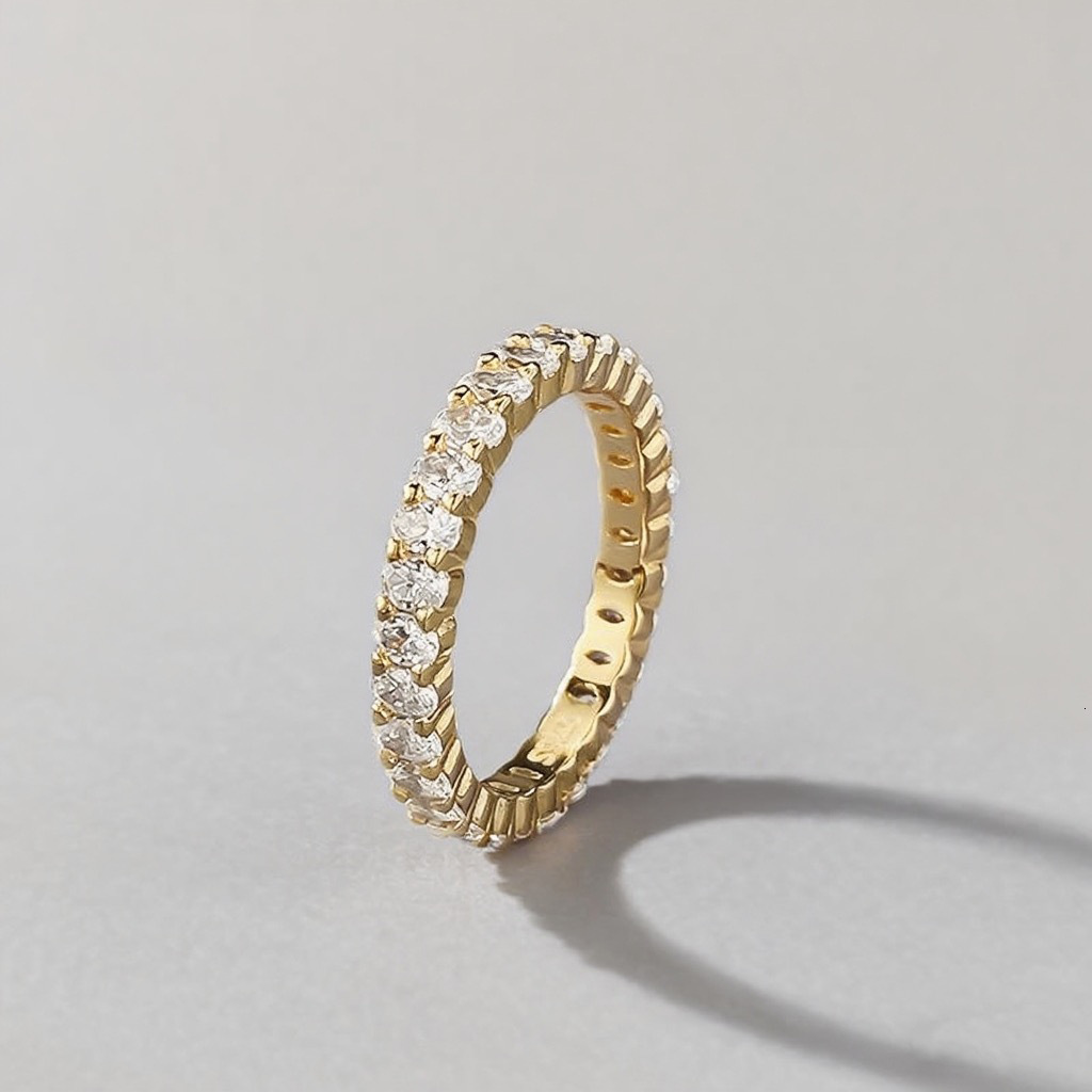 Hui Zhi Wing Jewelry New S Silver Four-Prong Inlaid 9*13mm Pigeon Egg mond Ring Proposal Engagement Gift for Girlfriend