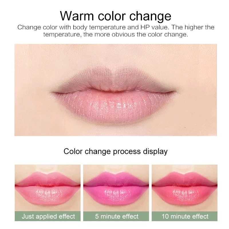 12pc/SET 3.5g Color Changing Tinted Lip Balm Lipstick Aloe Vera Lipstick Moisturizing Long Lasting Lipsticks lip balm wholesaleXJ250807