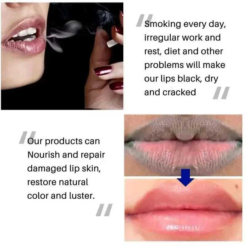 Lip Balm Whitening Remove Dark Lighten Melanin Lip Mask Fade Lip Line Brighten Exfoliating Moisturize Dead Skin Repair Lip CareXJ250807