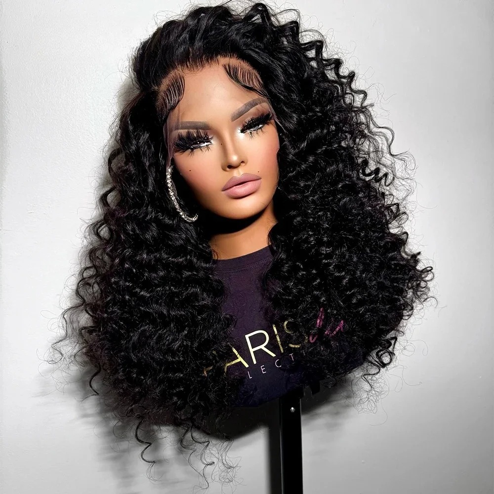 Water Wave Lace Front Wig Deep Wave Lace Closure Wig 13x4 Hd Lace Frontal Wear And Go Glueless Wig 360 Curly Human Hair Wigs 30 Inch Synthetic For Wom