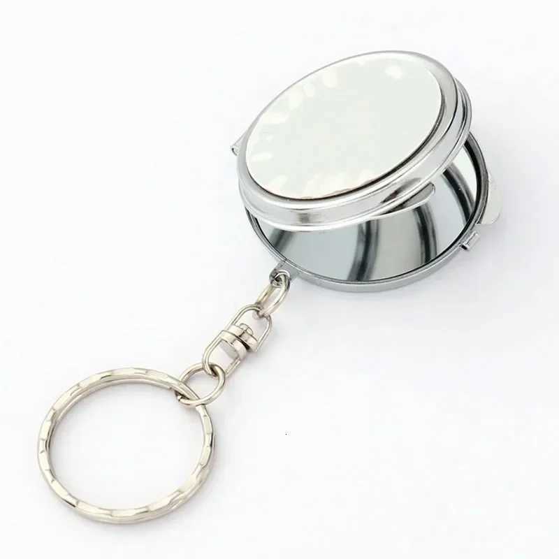 Makeup Mirror Small Round Keychain Double-Sided Folding Mirror Womens Gift Mini Mirror Pendant Bag Decoration Z250807