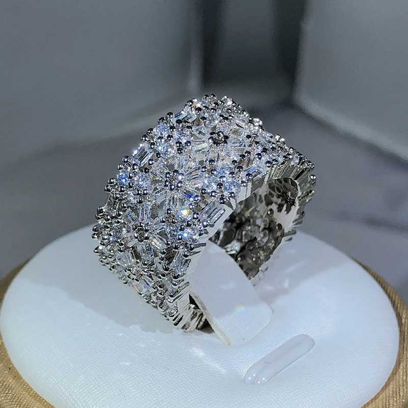 Elegant Female 925 Sterling Silver Big Water Drop Zircon Stone Ring Finger Rings For Women Promise Love Valentines Day Gifts Y250808