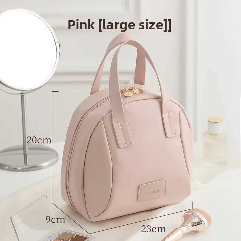 Portable Travel Large Capacity PU Handheld Cosmetic Bag Desktop Makeup Storage Bag for Toiletries Separate Cosmetic Y250808
