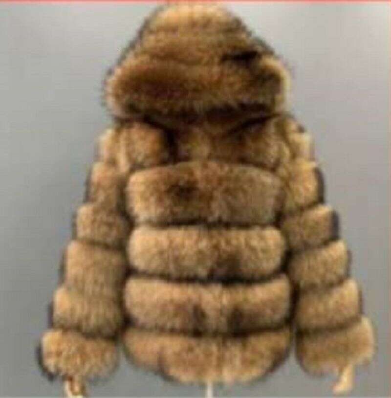 Women's Coat Imitation Raccoon Splicing Artificial Fur
