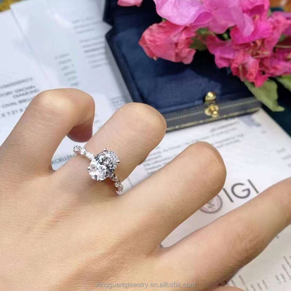 XG Factory Price Custom Grow Ring 10k 14k Solid Gold Fine Rings Lab Dia Jewelry