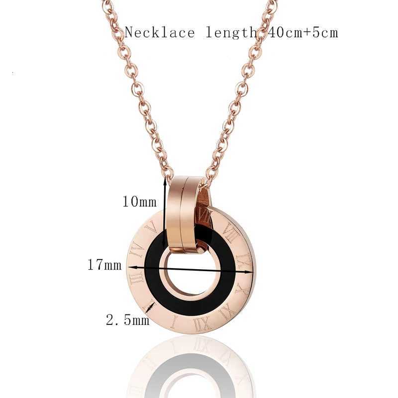 New Arrival Inner Circle White Shells And Black Enamel Ran Numeral Pendant Stainl Steel Necklace Wan S250808