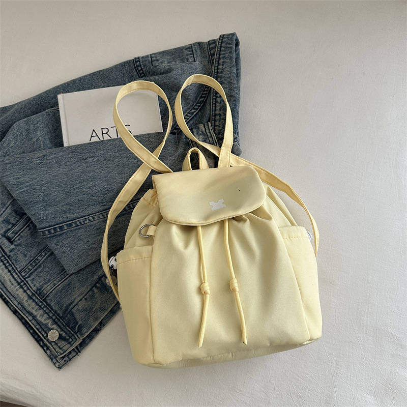 2025 Autumn New Women s Backpack Drawstring Fashion Large Capacity trend Backpack Autumn New Leisure Bag Puzzle Pattern Fashion Backpack New Designer 