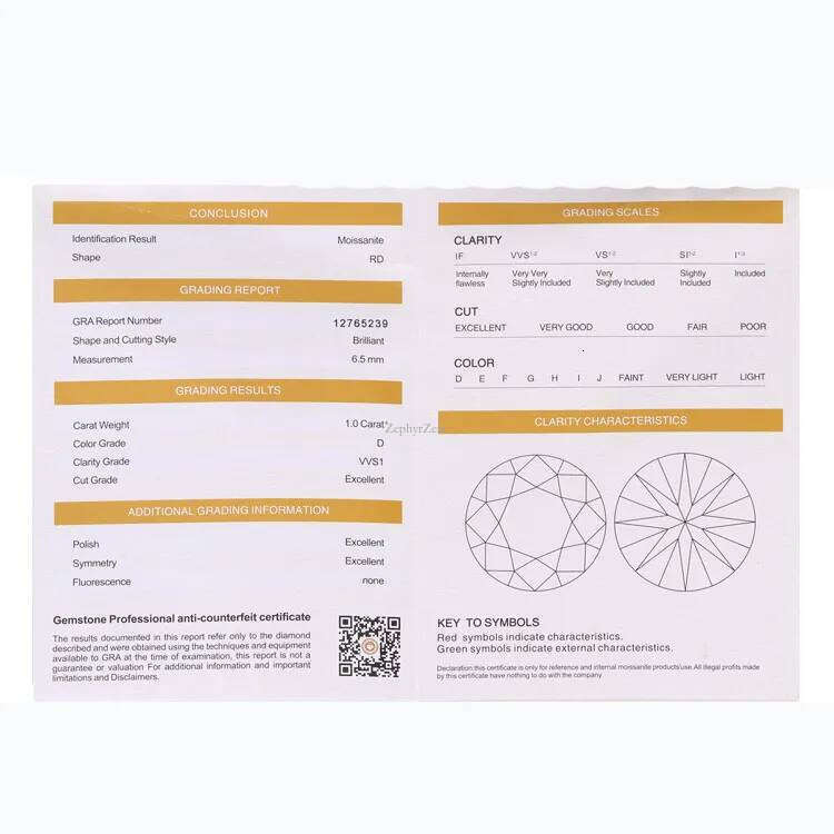 bubble lucky stud earrings designer for women sterling sier pass dia tester vvs moissanite earring plated PT950 gold jewelry valentines day gift