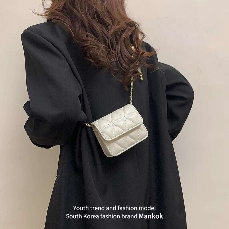 Women's 2025 Summer bags New Small Square Chain Stylish Single Shoulder Korean Version Versatile Fashion Designer Crossbody Bag