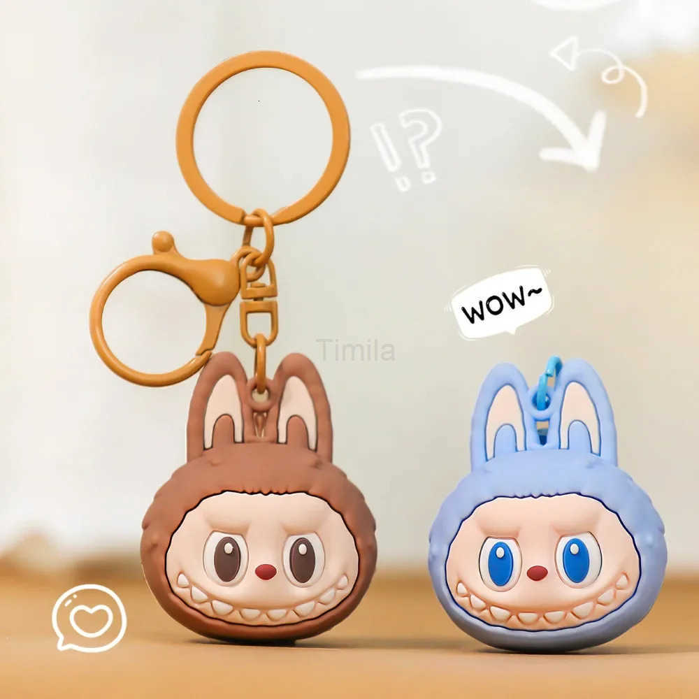 Cartoon Doll Keychain Cute Wooden Horse Couple Student Backpack Pendant Decoration U250808