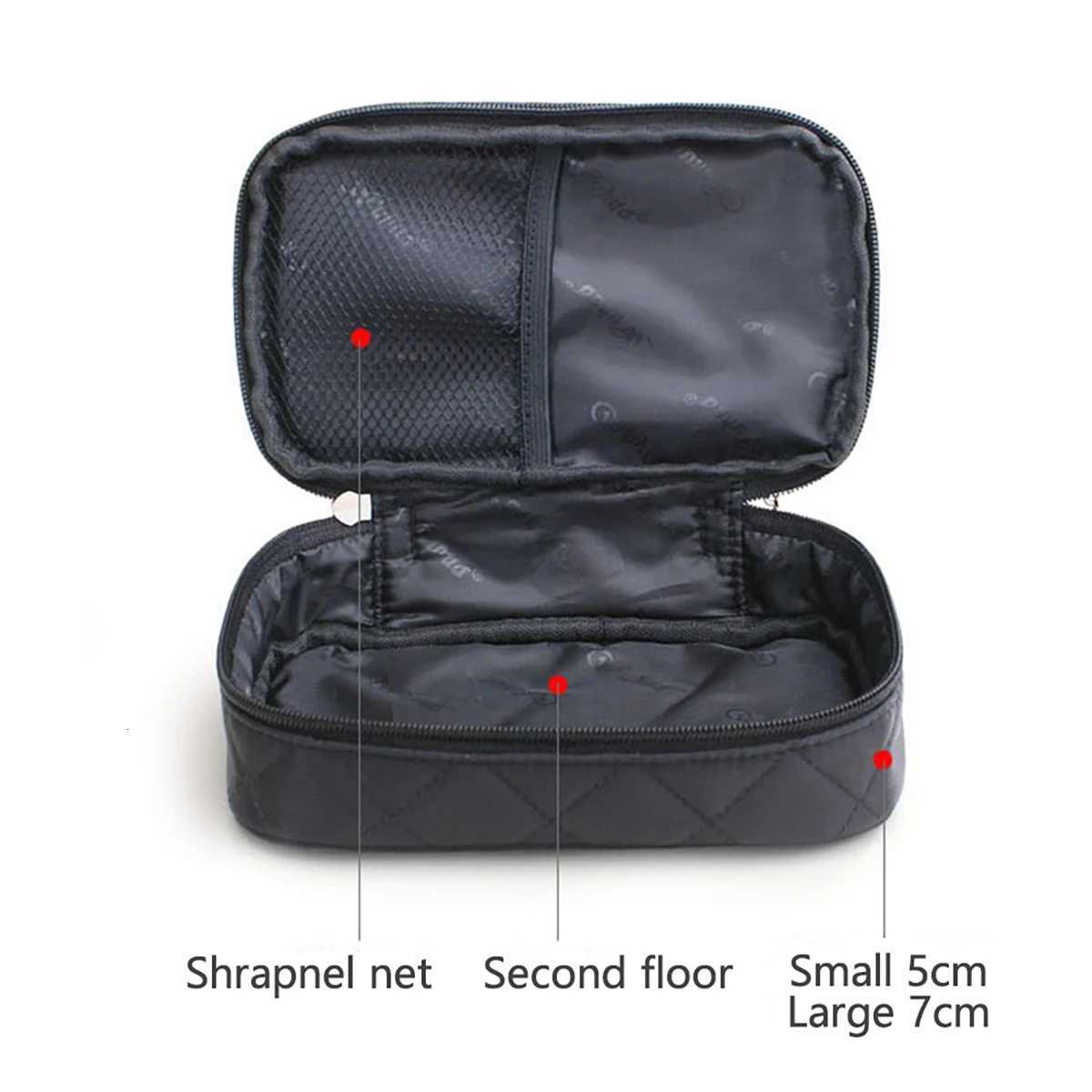 Double-Layer Multi-Functional Waterproof Cosmetic Bag Large Capacity Outdoor Travel Ladies Makeup Storage Bag Y250808