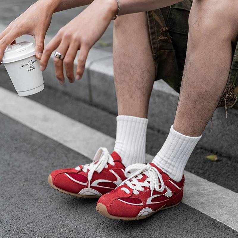 Fashion Red Men's Summer Breathable Casual Sneakers Male Flat Low Cut Designer Man Sports Shoes zapatillas hombre ddmysaturn