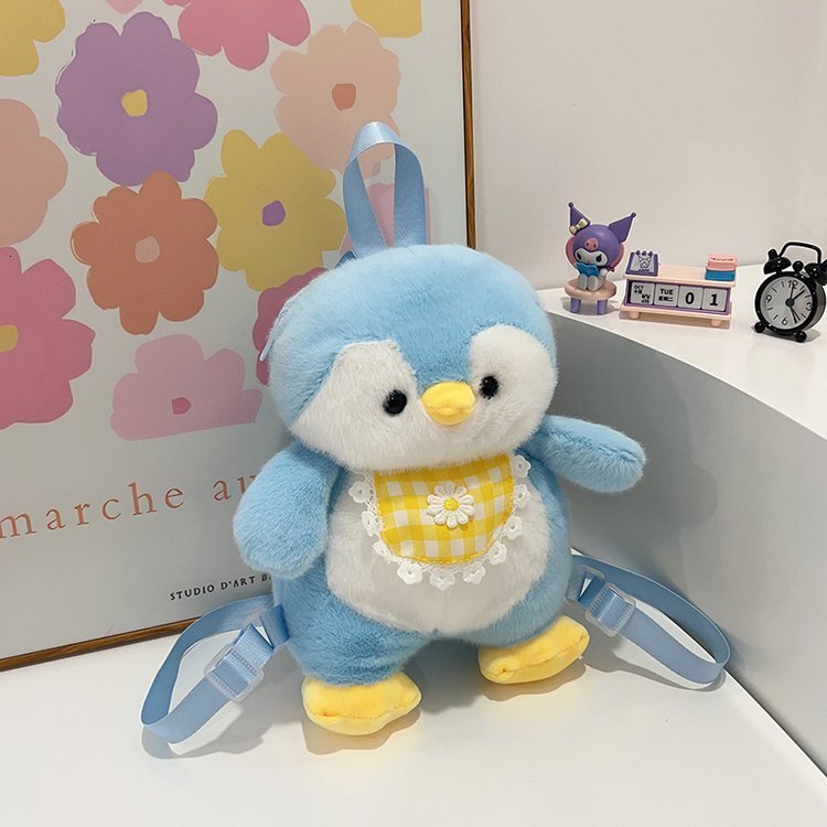 2025 Autumn New Women s Backpack Little Penguin Plush Bag New Doll Plush Toy Cute trend Cartoon Girl Backpack Cartoon Backpack New Designer Backpack